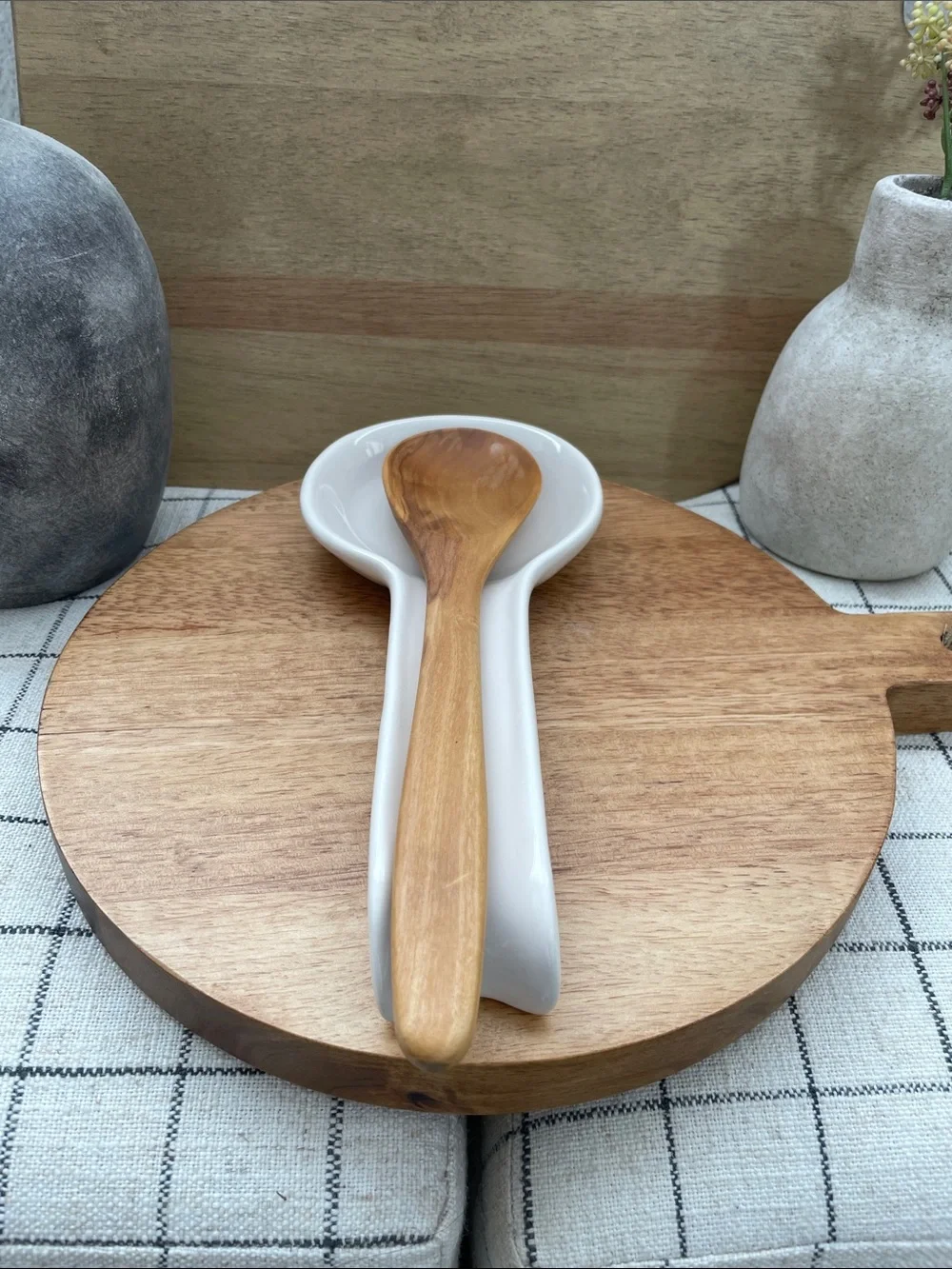 SALE! NWOT Rae Dunn White Ceramic 'STIR' Spoon Rest - Home Dining 10”